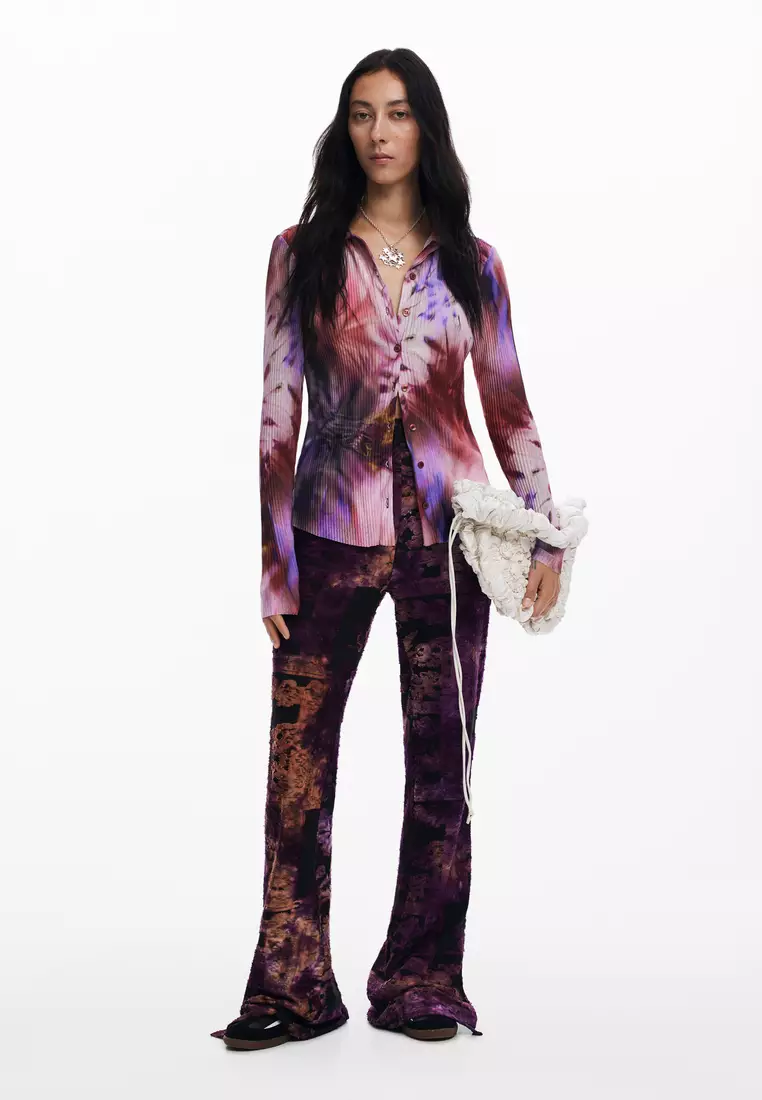 Desigual Woman Tie-dye print shirt.