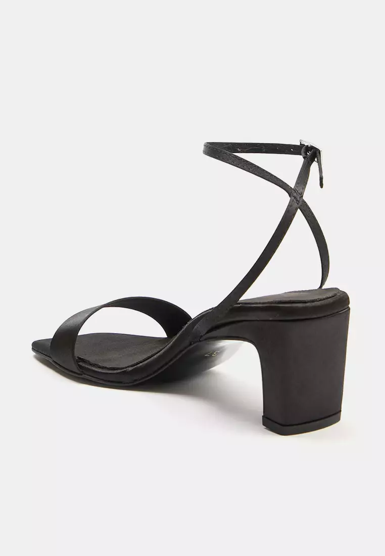Ankle Strap Block Heels