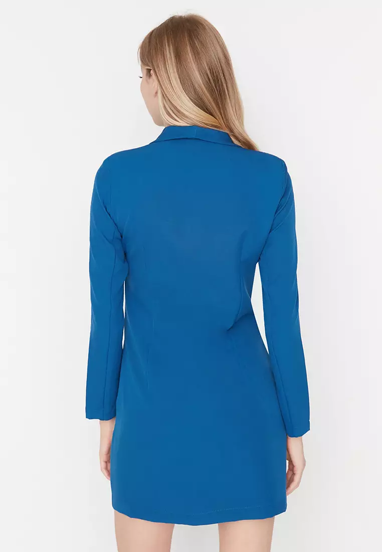 Buttoned Blazer Dress