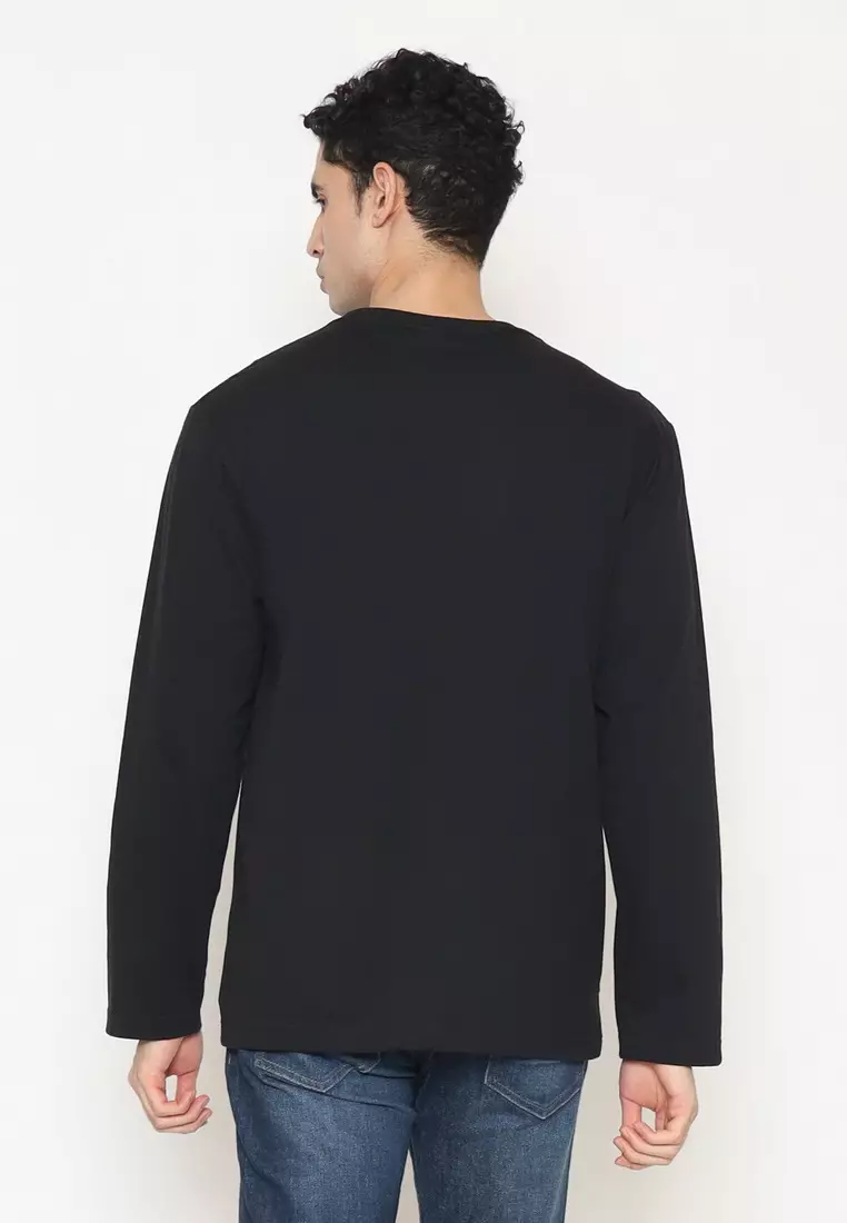 POLICE T-Shirt Cotton Combed Lengan Panjang Pria 207280083