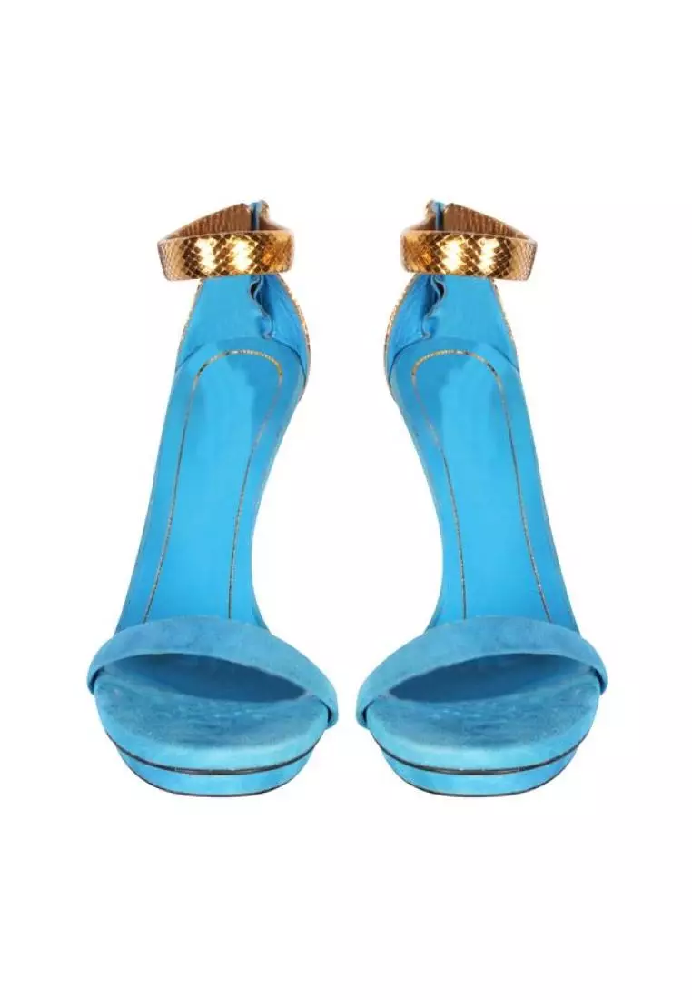 Blue 2024 gucci heels