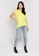 Noisy May yellow Athilde Short Sleeves Loose Long Tee A1F99AA167ED6AGS_3
