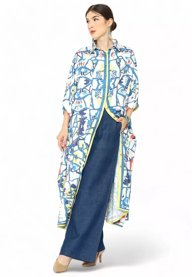 Kanzi Collared Kaftan