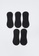 LC WAIKIKI black Plain Ballet Socks 5-Pack 81AA7AA0247BA4GS_3