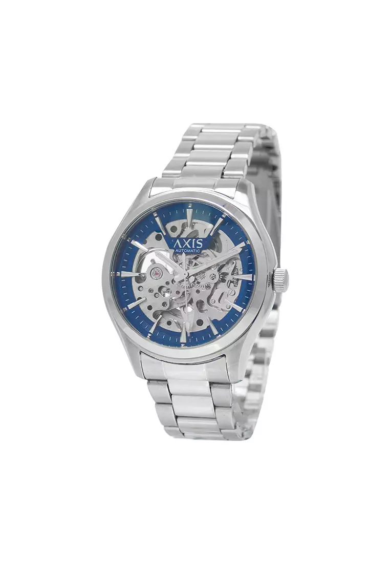 Buy Axis (BUY1TAKE1) Axis Matty Silver Stainless Steel Analog Automatic ...