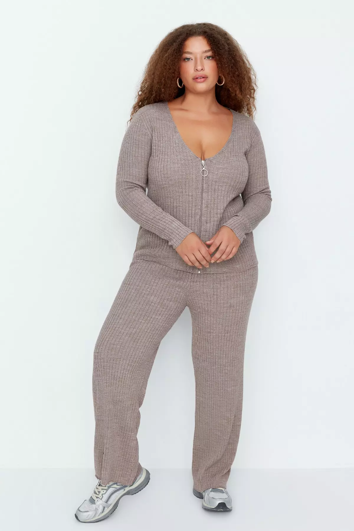 Plus size sales knitted loungewear