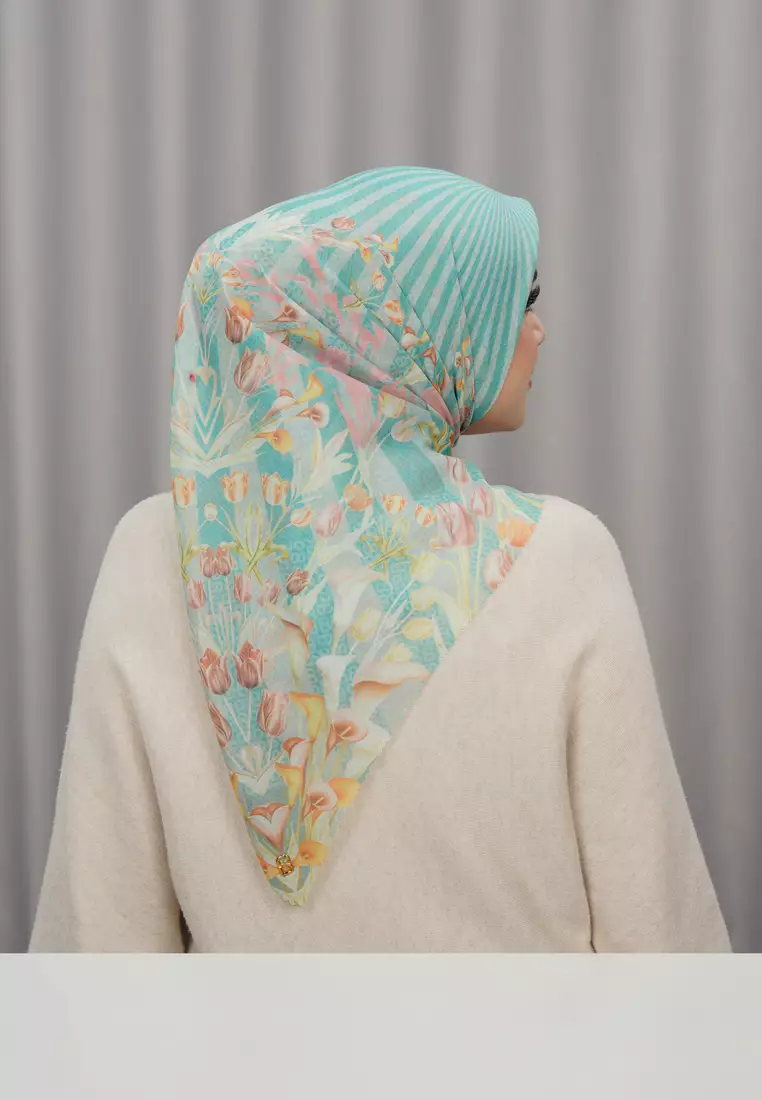 Tulip Voile Square - Jade