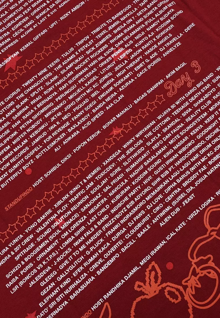 3Second x Pestapora Men's T-Shirt Long Sleeve Oversized Fit Cotton Headdy 550925