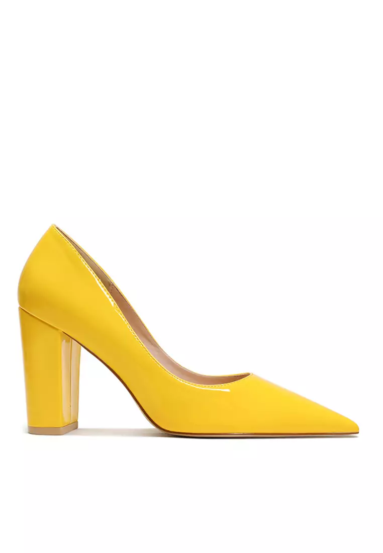 Yellow patent clearance heels