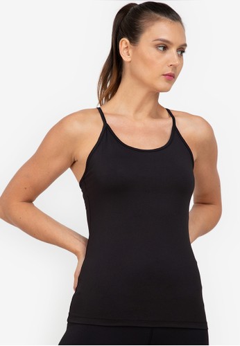 ZALORA ACTIVE black Slim Racerback Tank Top 610FEAA71DC0F3GS_1