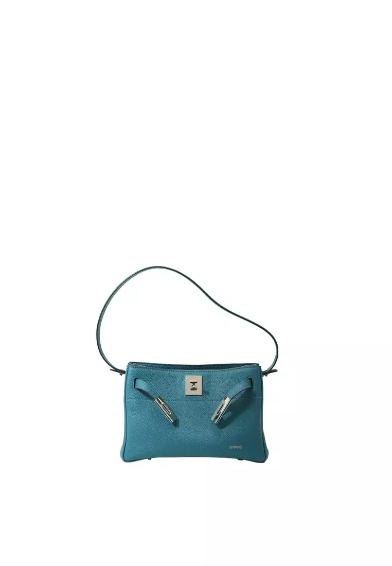 SAOIRSE Soft Structural Belt Tote II Mini - Turquoise