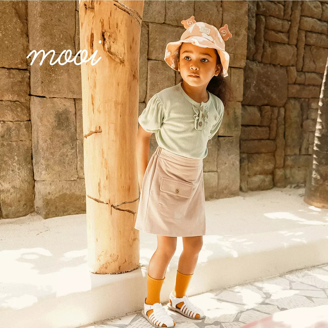 Mooi Rok Celana Skort Anak Perempuan Iva Skort Pants - Black