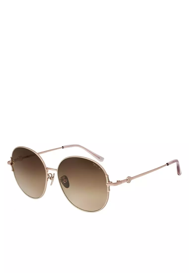 agnès b. agnès b. Square Metal Sunglasses AB10049Z Marine