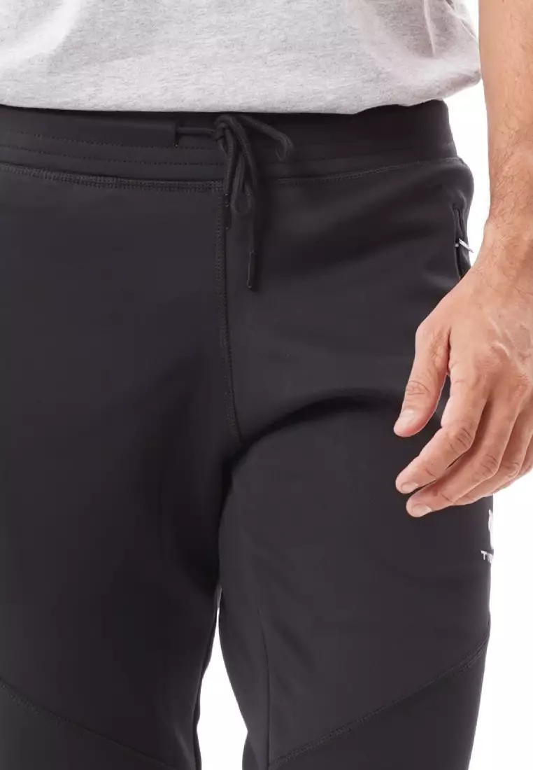 Tiento Celana Joger Panjang Olahraga Hitam Jogger Long Pants Sporty Turbo Scuba Black Men