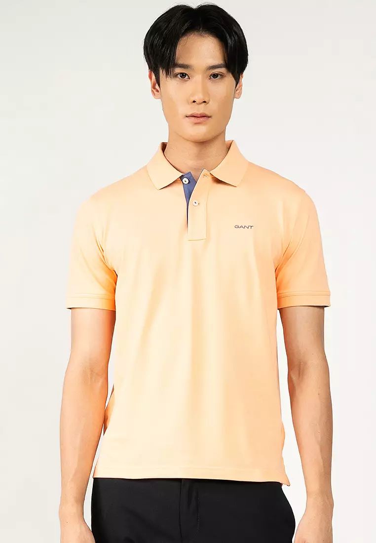 Contrast Pique Polo Shirt