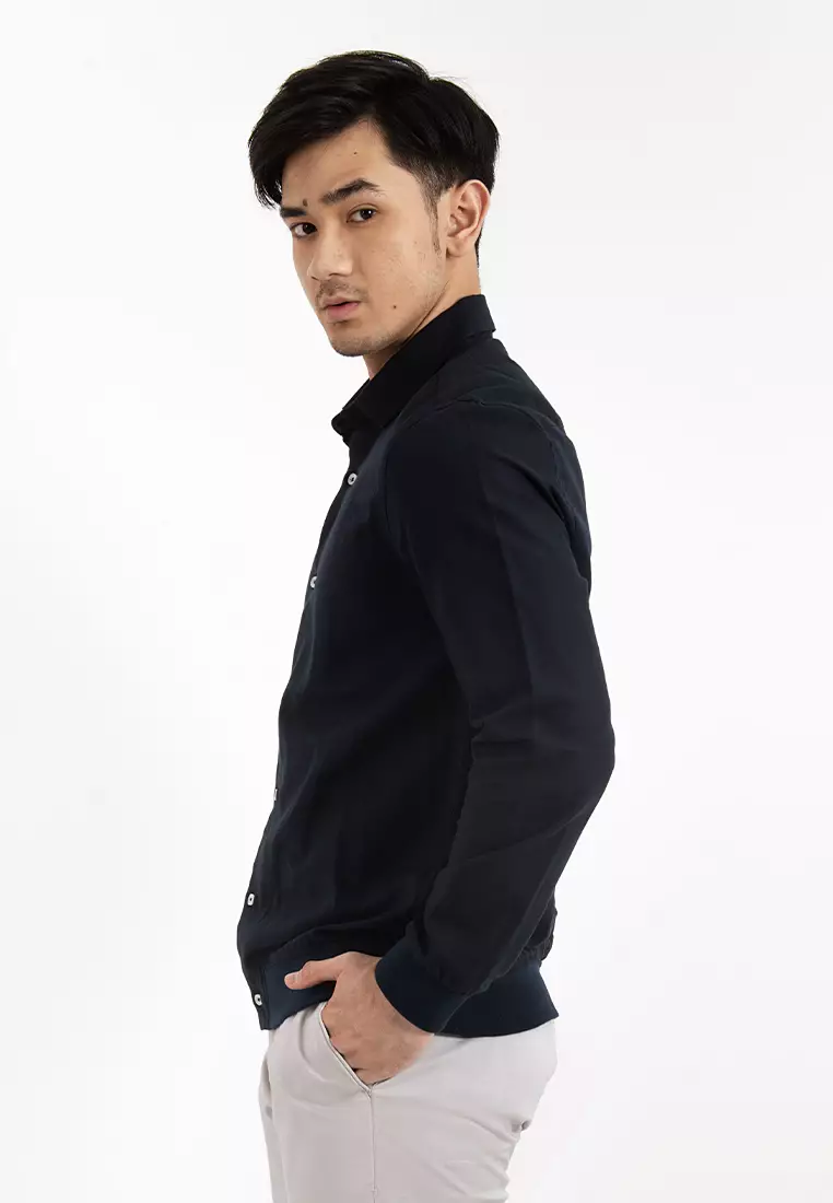 MOC Kemeja Lengan Panjang Pria STUART - NAVY