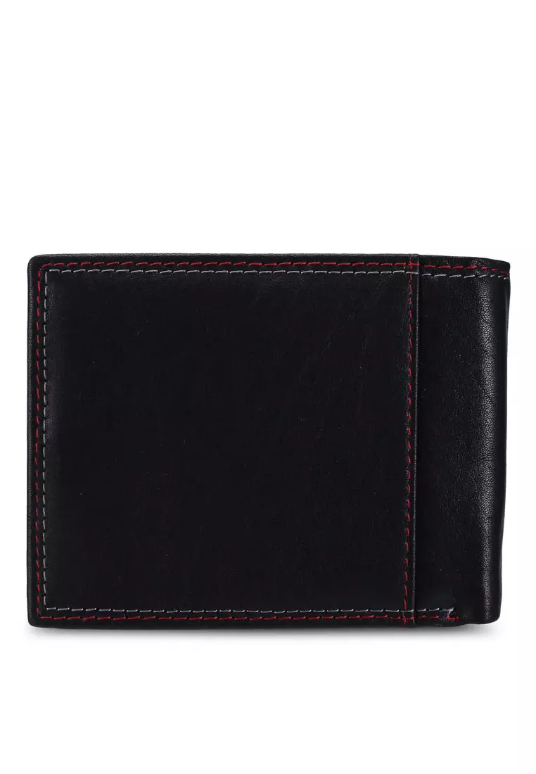 Kulit Genuine Dompet Pendek Pria (Men's RFID Genuine Leather Bi Fold Center Flap Short Wallet)