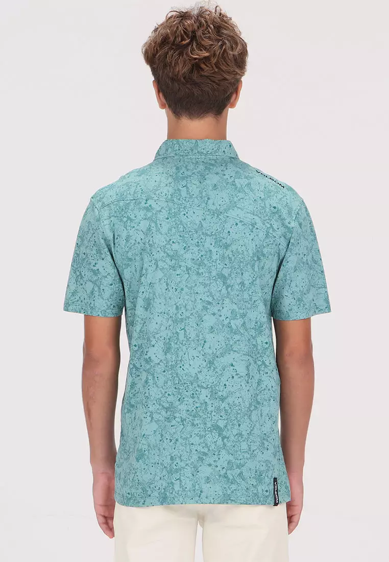 MPL SPRITZEN SHORT SLEEVE POLO PETROL