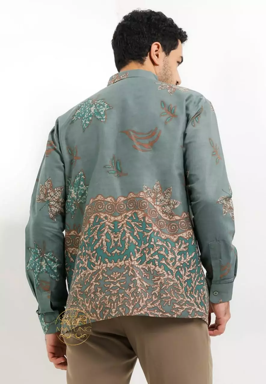 Hendrasuta Kemeja Batik Pria Premium Slimfit Modern Lengan Panjang PRS