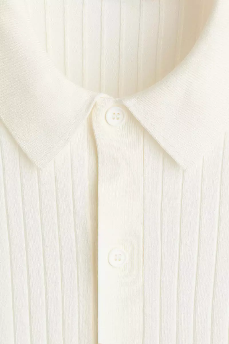 Regular Fit Rib-knit shirt