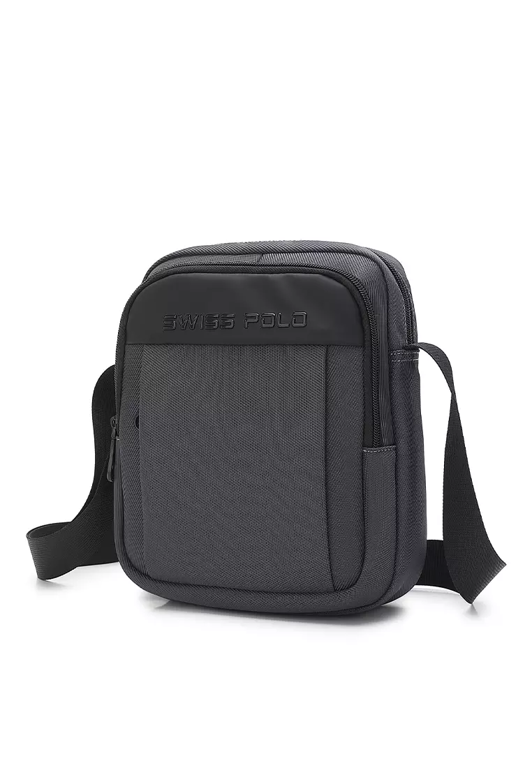 Men's Sling Bag / Crossbody Bag (Tas Selempang Pria) - Abu-Abu