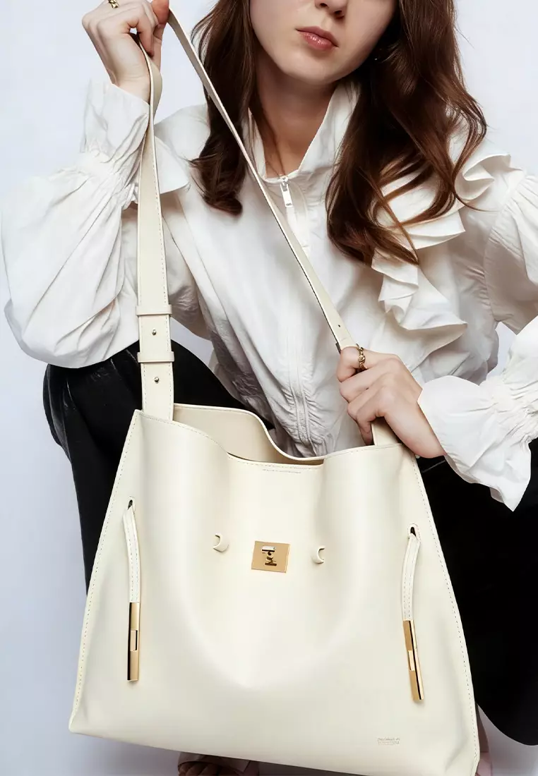 SAOI Belt Tote II - Cream Beige