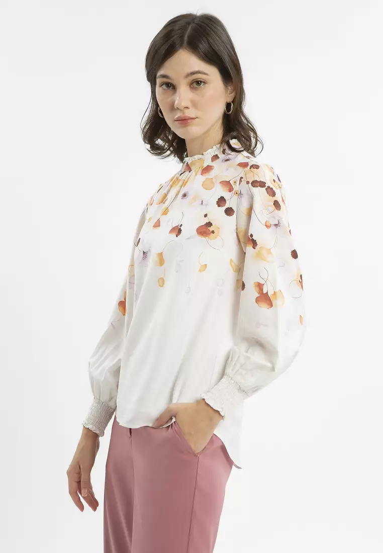 Minimal Monica Blouse Coral