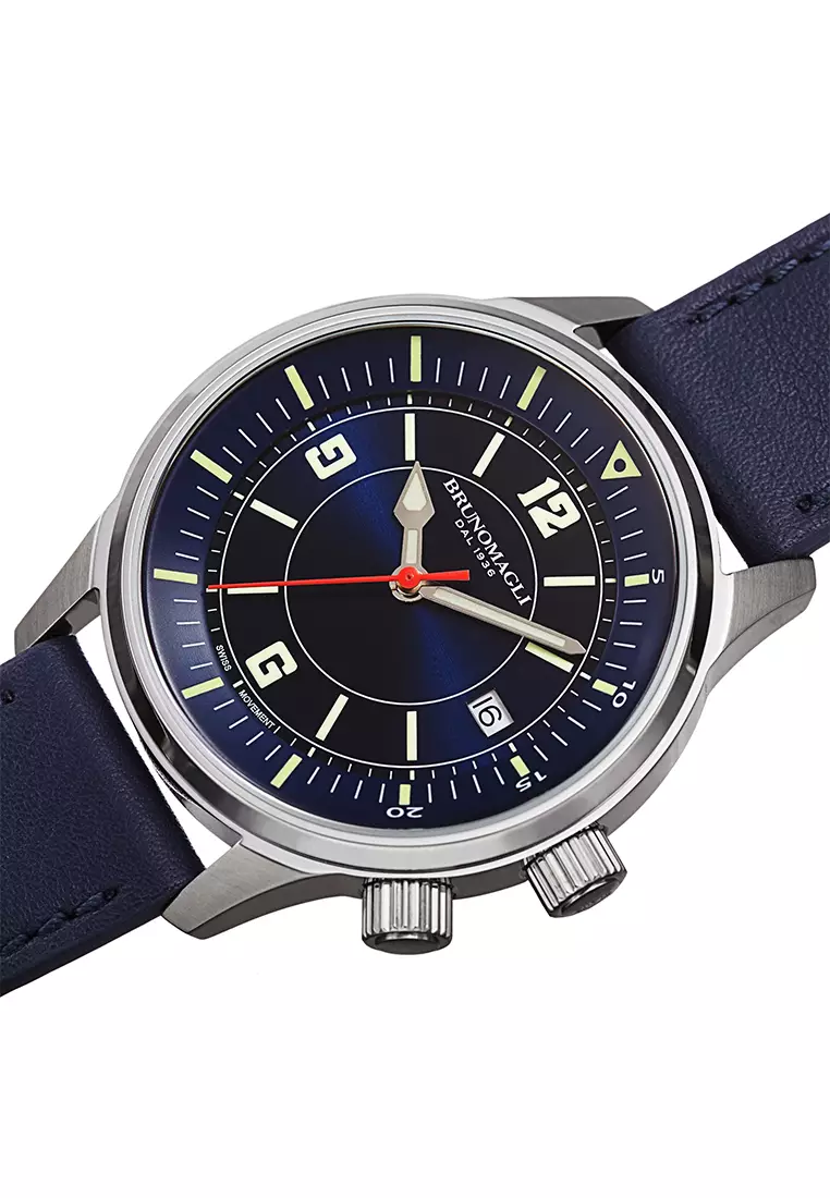 Bruno Magli Vittorio 24.191281.SB Jam Tangan Pria Swiss Analog