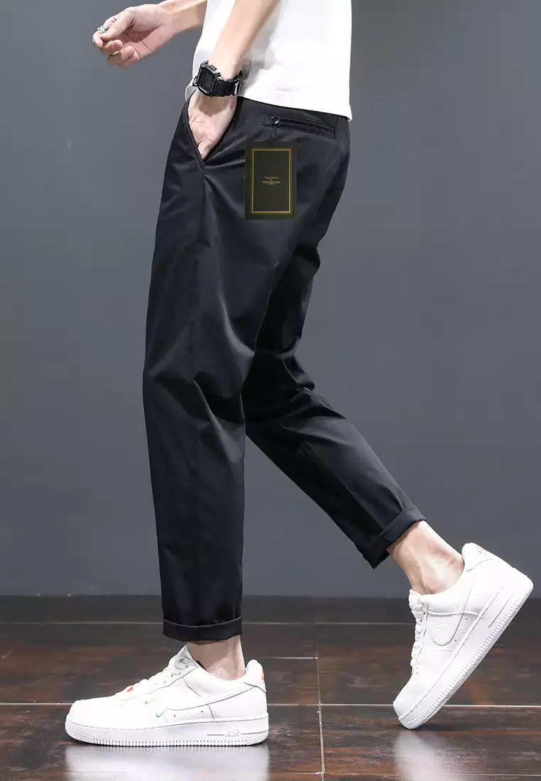 Ice Silk Feeling Cropped Pants AY-L808