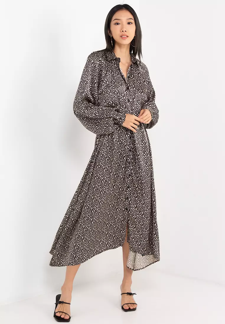 Topshop spot clearance midi dress