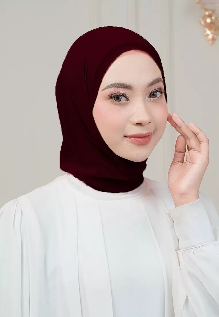 HIJAB INSTAN MAGNET SYIFA - DEEP MAROON