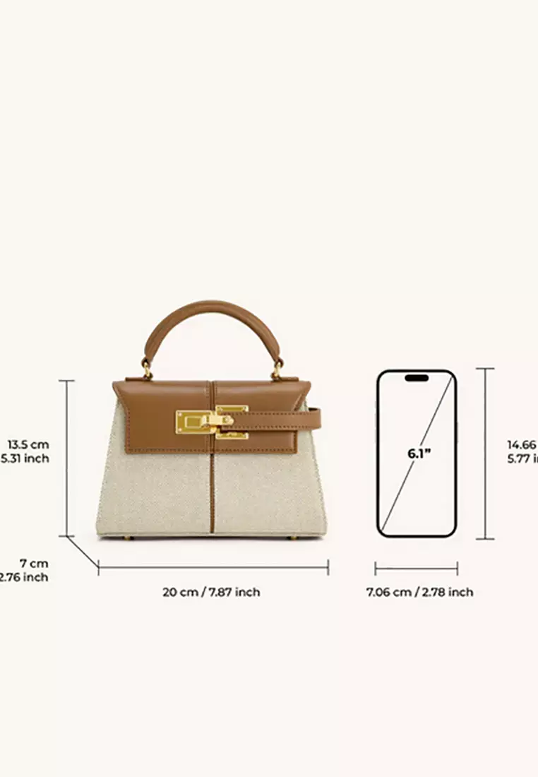 Elise Top Handle Bag - Canvas