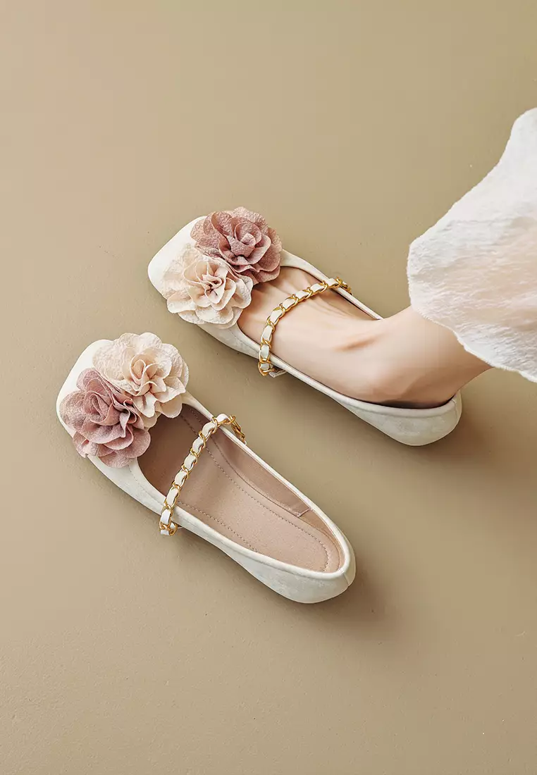 Flower Strap Mary Jane Shoes WW89-1