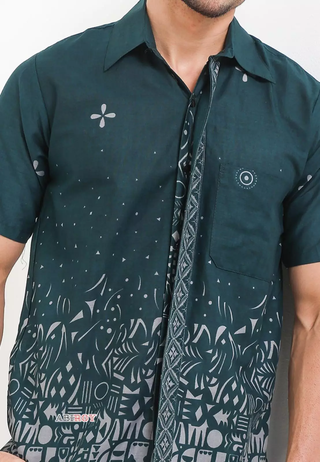 Sutena Jotol Kemeja Batik Pria Premium Slimfit Lengan Pendek NLN