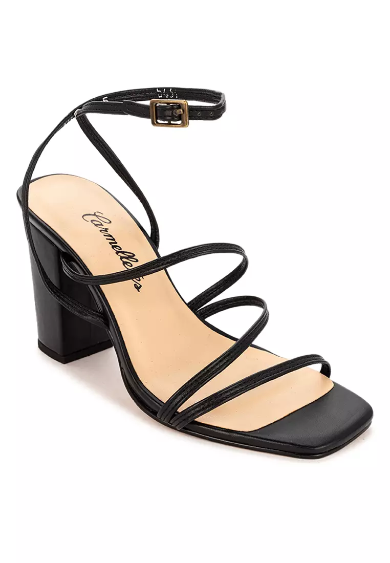Strappy Block Heels
