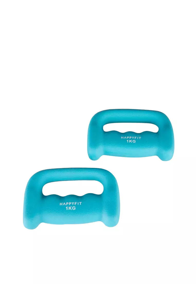 HAPPYFIT HAND DUMBBELL NEOPRENE 1KG (2PCS) - BLUE