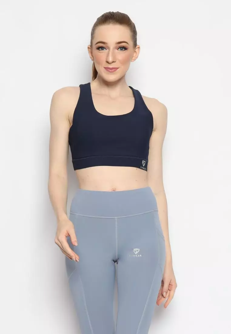 Fitwear - Sportbra Olahraga Wanita JENNIFER [CAGED RIBB] - NAVY