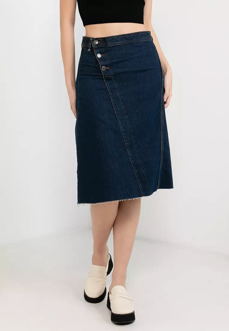 Cotton on a outlet line denim skirt