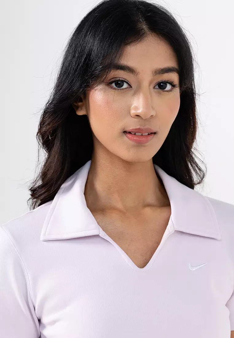 Sportswear Women's Tight Short-Sleeves Cropped Polo Top