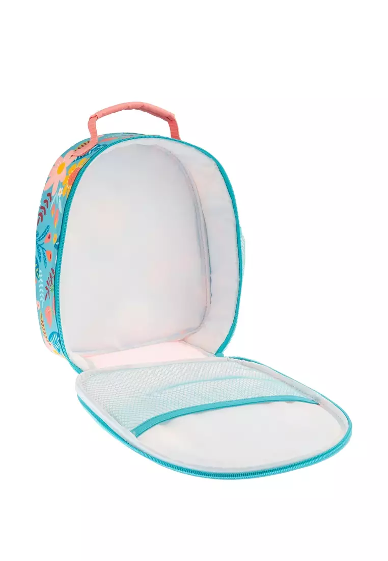 Stephen Joseph All Over Print Turquoise Floral Lunch Bag For Kids