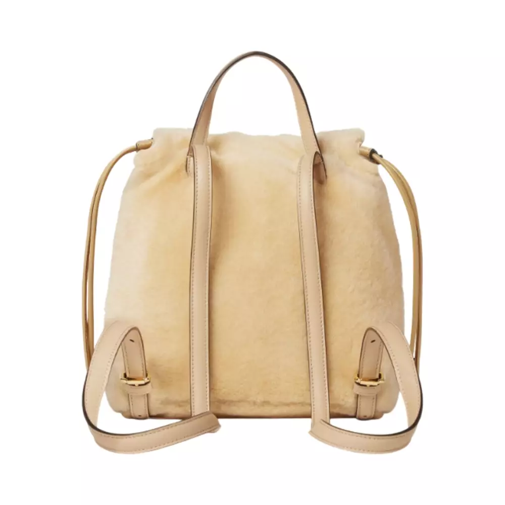 FF Backpack Fur Shearling Beige