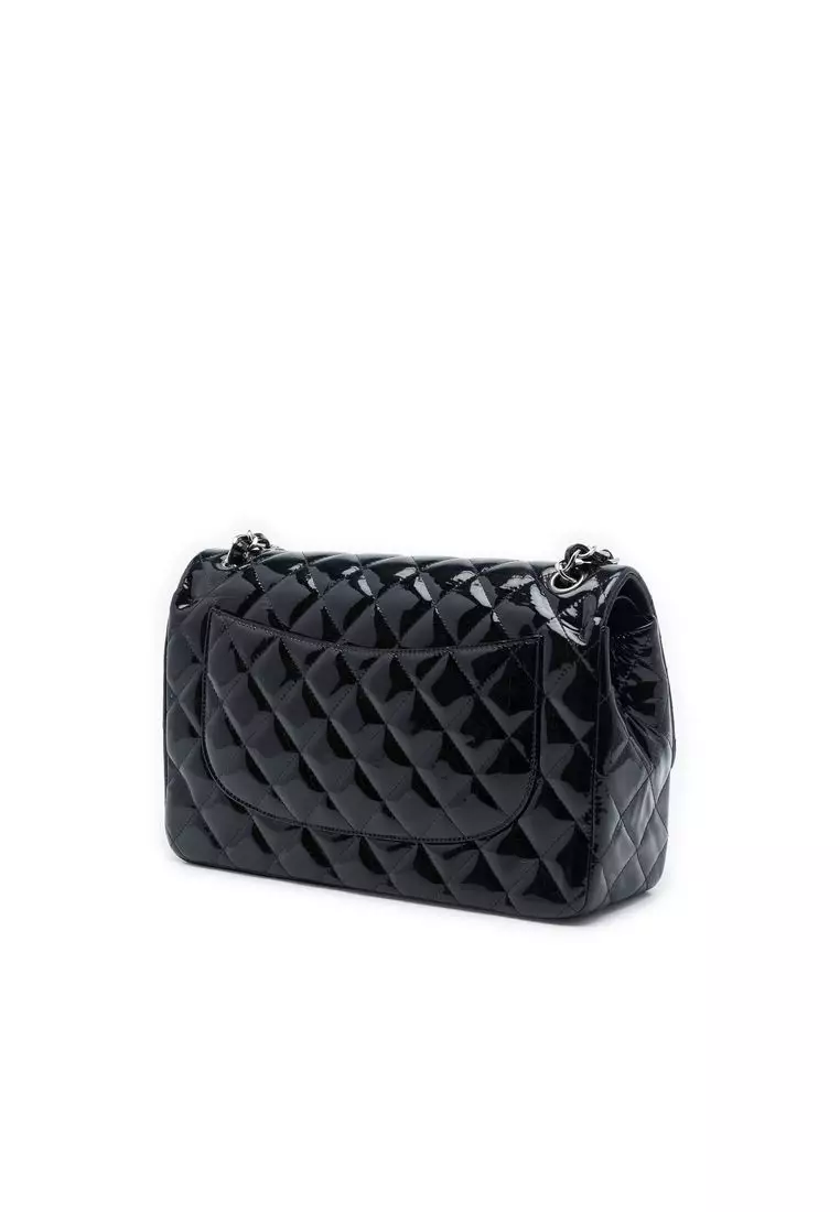 Pre-Loved Chanel Jumbo Classic Patent Double Flap