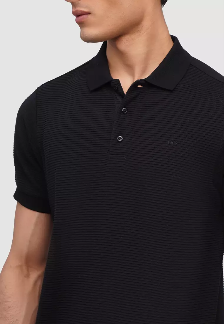 O.O.O. Textured Polo Shirt