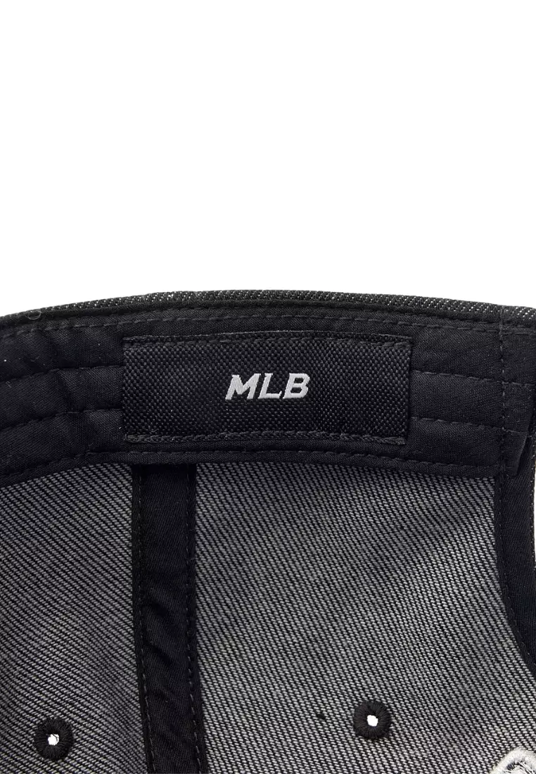 ★MLB Korea★ Denim New Structure Ball Cap CLE Charcoal Gray Jual MLB Korea Denim New Structured Ball Cap - Cleveland