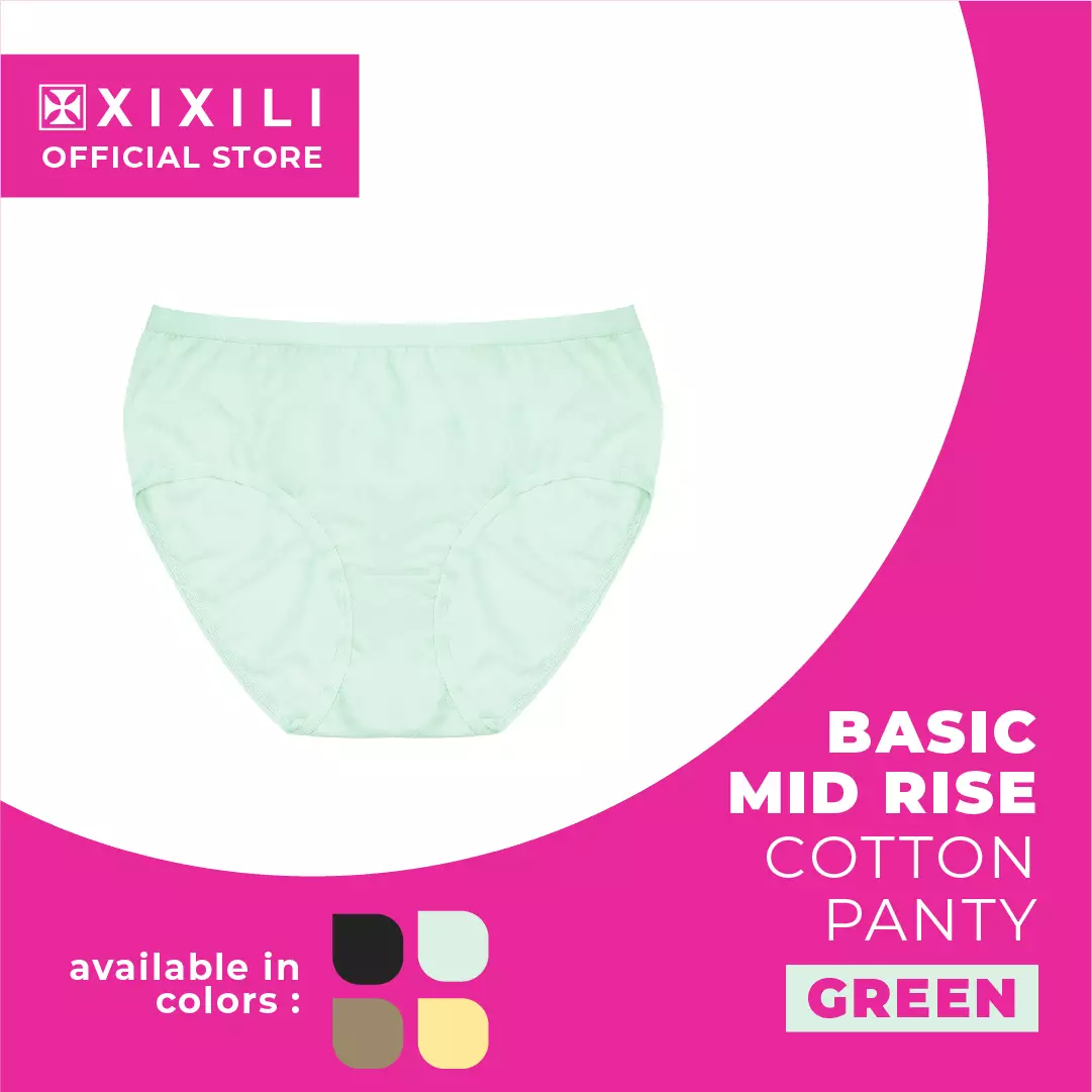 basic mid waist cotton panty