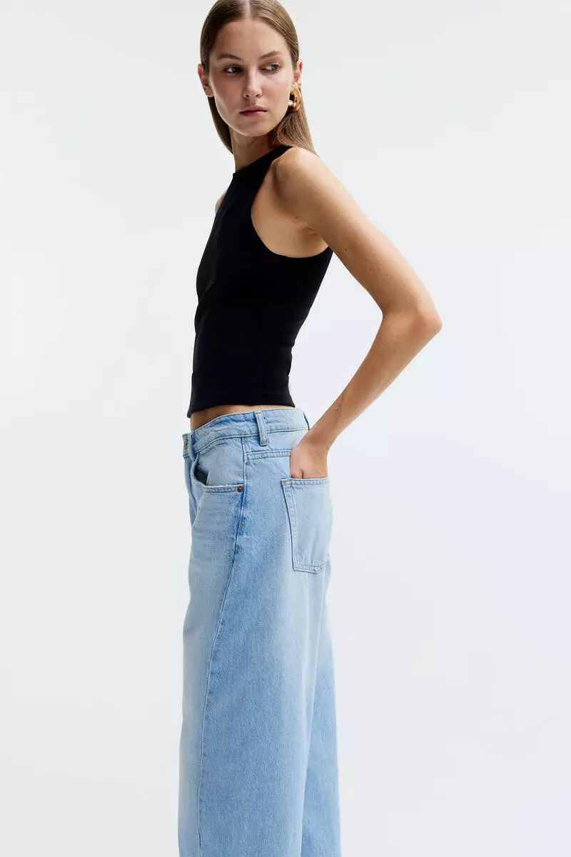 Barrel Regular Waist Ankle Jeans