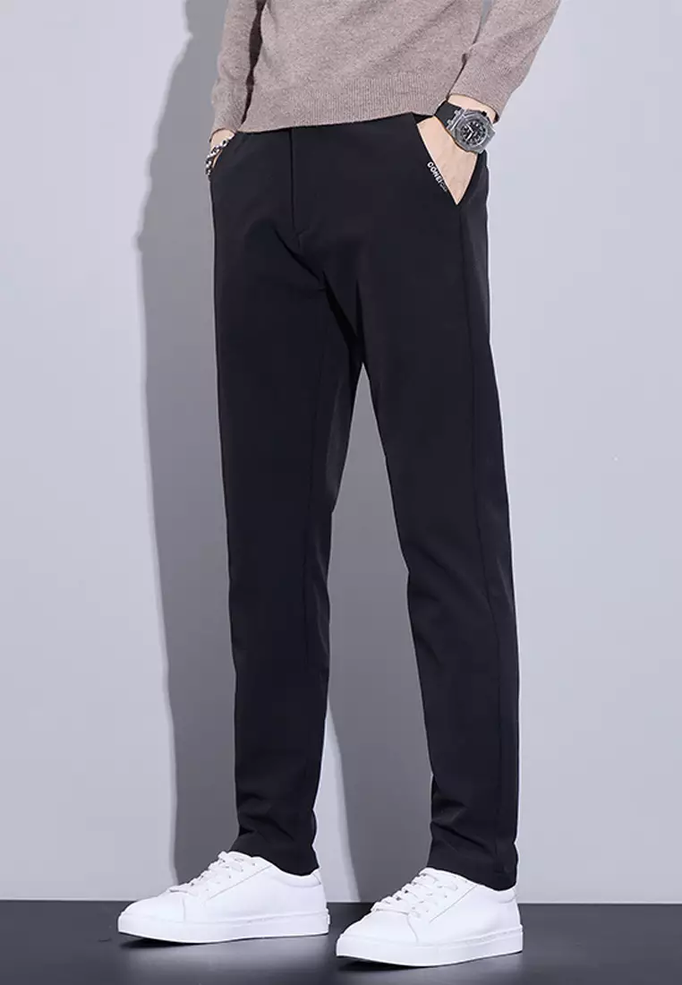 Elasticated Waist Slim Trousers