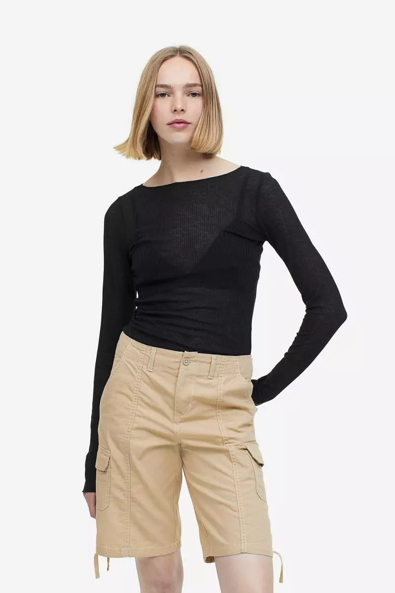 Buy H&M Cargo shorts 2023 Online ZALORA Singapore