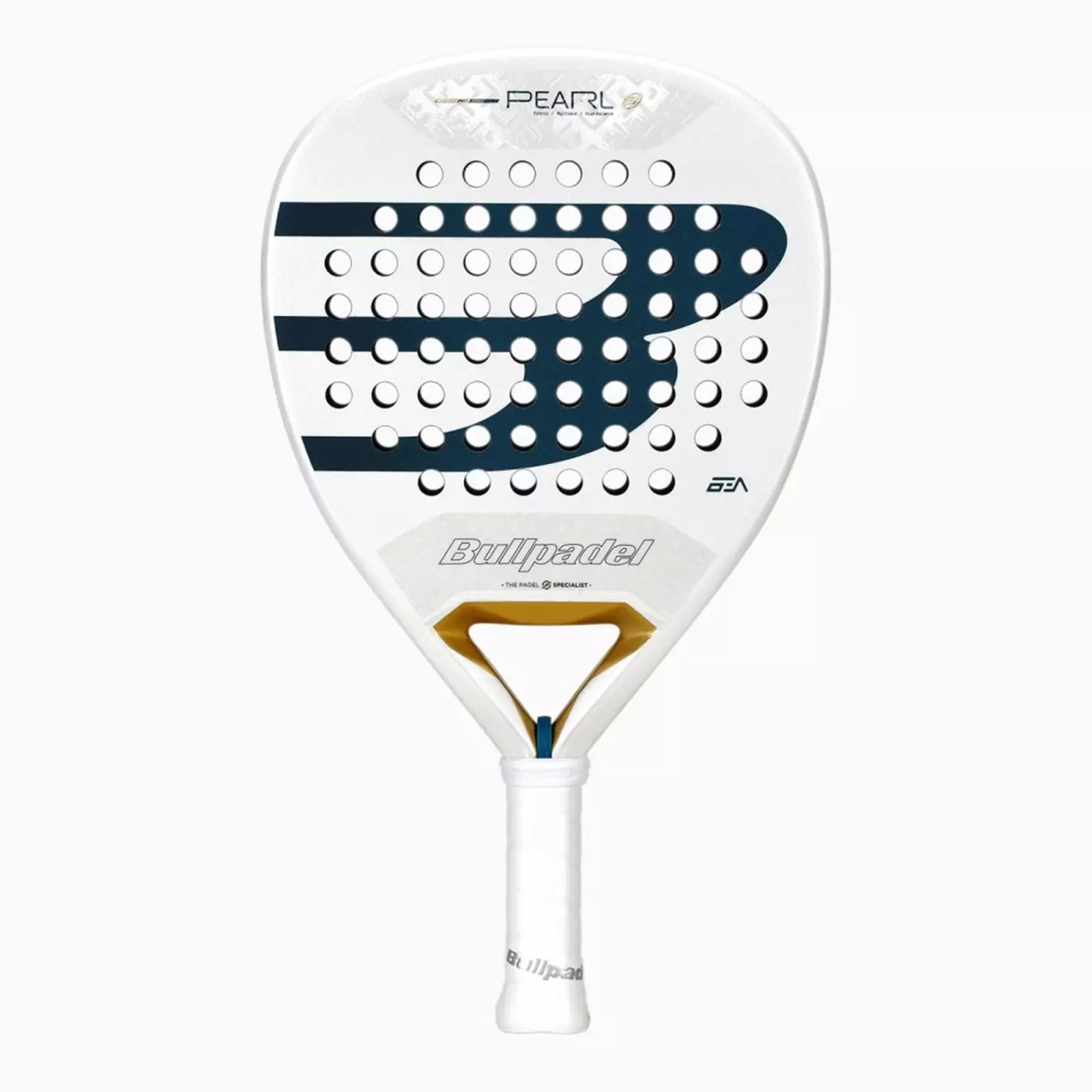 Raket Padel BULLPADEL Pearl 2026 350-355g White Gold