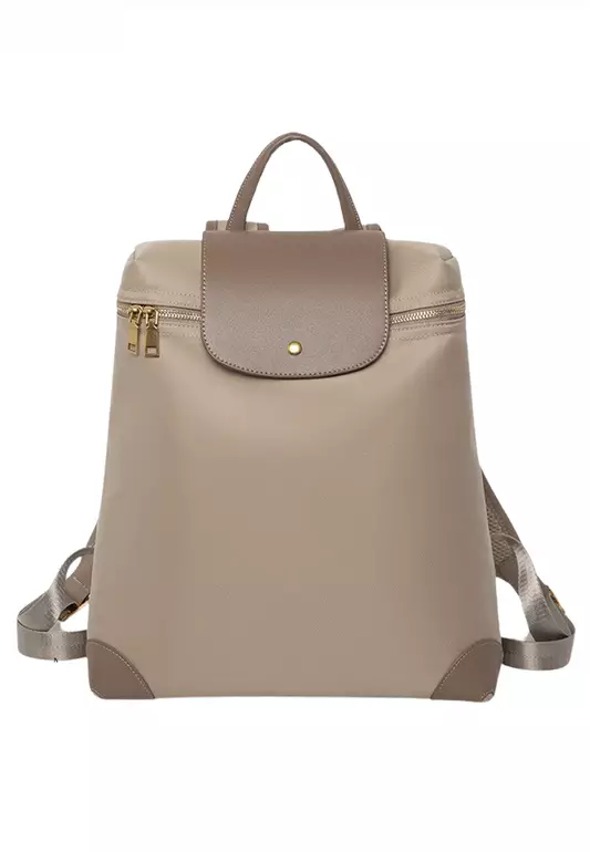 Pindy Nylon Oxo Film Fimply Leather Backpack (Large)